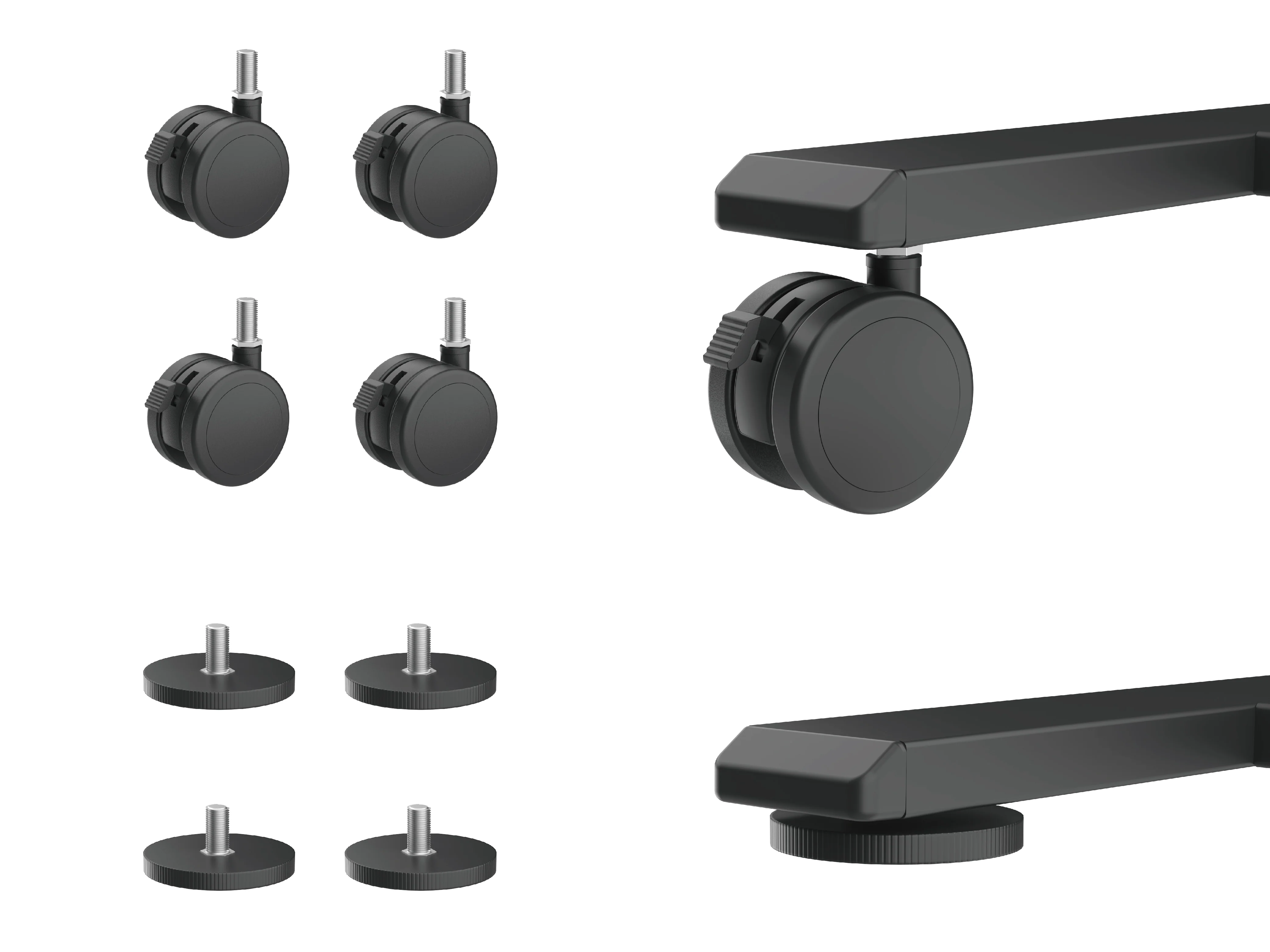 Color-matched Lockable Casters for AnyDesk Fold (Replacement) - Image 14